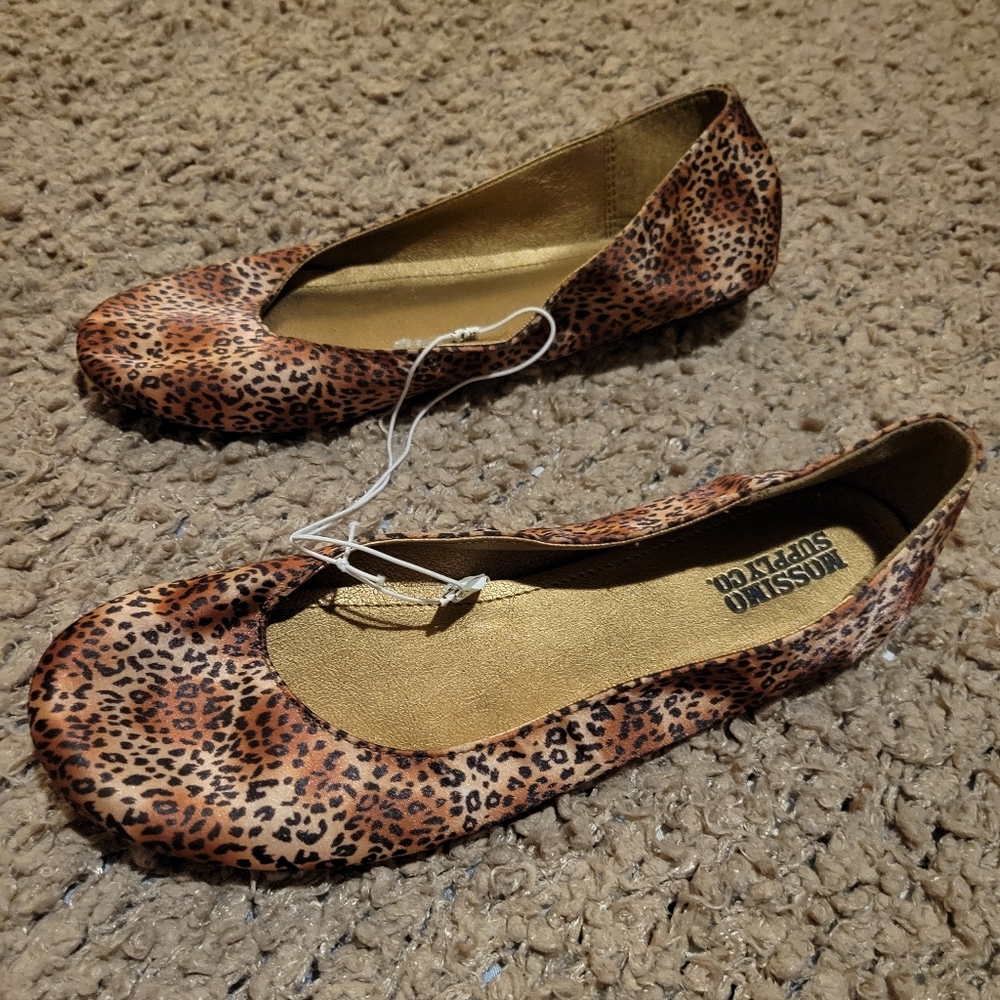 MOSSIMO SUPPLY CO Leopard Print Flat Ballet Shoes Size 6 - Picture 3 of 11
